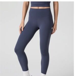 Blue High-Waisted Leggings - Short